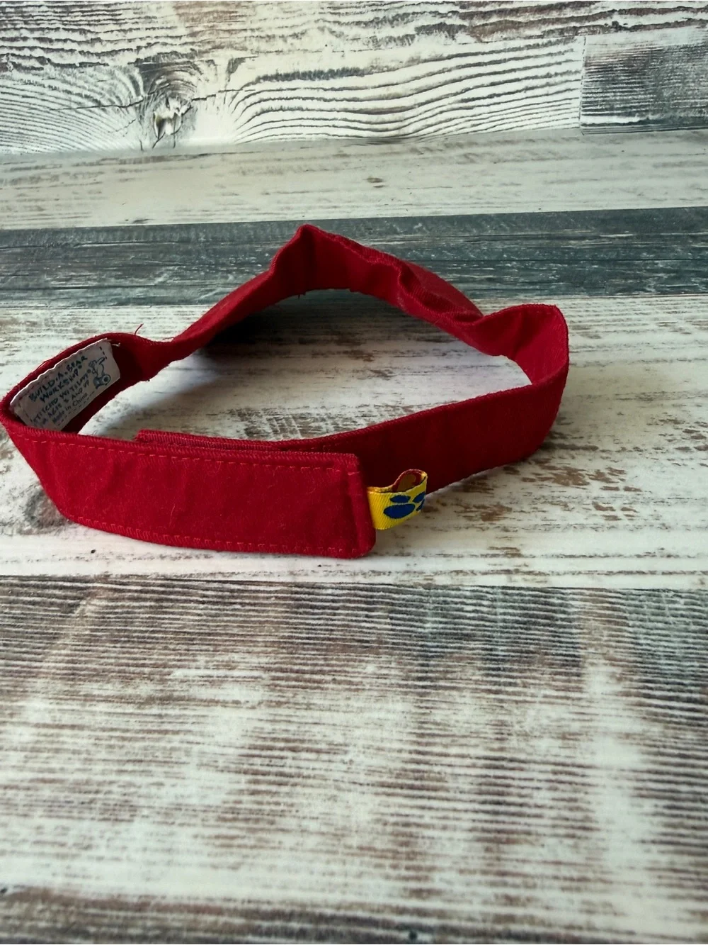 BUILD A BEAR Workshop Red USA Visor HAT & Bow Accessory BABW
